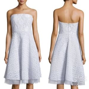 Badgley Mischka silver dress